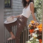 Anthropologie Kalea Leopard Corduroy Trouser Jogger Pants Brown Black Size Small Photo 0