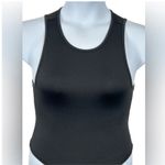 Forever 21  Black Smooth Thong Bodysuit Size Small – High Neck, One-Piece Photo 2