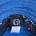 Giovannio Hat Blue Raffia Bucket Hat Blue Photo 4