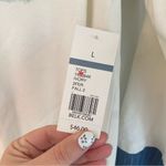 kim rogers New with tags  Cream and Blue Blouse with Scenic Print Photo 3