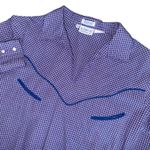 VTG Levi Strauss Co 70s Western Plaid Snap Button Shirt Women Size 10 Blue Rodeo Photo 1