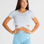 women's best  Grey Crop Top Photo 0