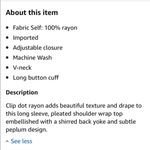 BCBGMAXAZRIA Pleated Shoulder Wrap Ruffled Top Blouse Size Medium Photo 4