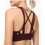 Lululemon Breathe it In Bra *Medium Support in Garnet Photo 1
