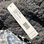 August Silk  medium womens black white ditsy lace sleeveless scoop neck tank knit Photo 5