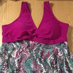 B20 New Women Summer Mae 1pc Swim Dress with Attached Briefs Purple Size 3XL Photo 1