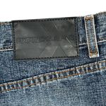 EXPRESS Y2K Low Rise Jean Skirt Size 5/6 Faded Denim Knee Length Bareback USA Photo 6