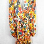 Caroline Constas Olivia Silk wrap style dress in Saffron Photo 0