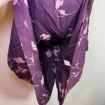 EXPRESS Vintage Long Maxi Skirt Y2K Floral Boho Size 11/12 90s Purple Photo 4