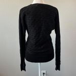 Ralph Lauren Lauren Cotton Blend Horizontal Cableknit Sweater Black Size Small Photo 3