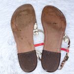 Sam Edelman Gigi Pink Leather Snakeskin Leopard Summer T Strap Thong Sandals 8 Photo 8