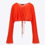 ZARA  Crop Orange Top Photo 0