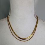 Atolea Waterproof Tarnish Proof Elegant Gold Necklace Set Photo 0