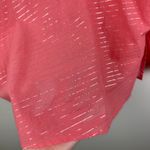 Cato  Womens Metallic Embellished Tunic Top Size XL Coral V-Neck Lightweight Boho Photo 2