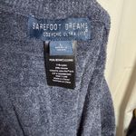 Barefoot Dreams  Cozy Chic Ultra Light Multi Stripe Wide Leg Pant Indigo Large Photo 2