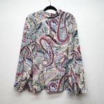 Alfred Dunner  Multicolor Button Front Top Womens 24W Casual Workwear Dressy Photo 5