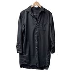 Frank & Eileen  Mary Shirtdress Famous Denim Distressed Dress Black Large Photo 1