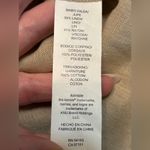 Kensie  Linen & Rayon White and Tan Sheath Dress with Pleated Bishop Sleeves NWT Photo 6