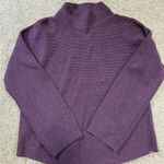 Lululemon  Women Ribbed Knit Boxy Cotton-Blend Mock Neck Sweater Purple Size XS/S Photo 1