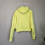 Teddy Fresh  Highlighter Yellow Cropped Hoodie Photo 5