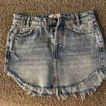 Free People Denim Miniskirt Photo 0