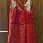 Tobi  Red Lace Dress Photo 1