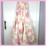 Sherri Hill  Pink Lace Sequin Top Open Back Bow Tie Crop Party Evening‎ Cocktail Photo 10