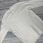 Leo & Ugo Paris Ivory Textured Knit Sweater Crochet Detail Mock Neck Pullover M Size M Photo 4