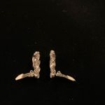 Vintage 50s Weiss clear rhinestone clip on silvertone earrings Photo 7