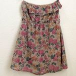 Mine Floral Ruffle Strapless Summer Dress M Size M Photo 7