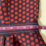 The Limited  Red & Navy Polka Dotted Dress Size 4 Tall EUC Photo 9