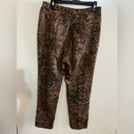 Chico's CHICO’S DESIGN SIZE 1.5 BEIGE BROWN Dress Pants 55% Linen 45% Cotton. Photo 11