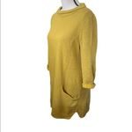 Seasalt Cornwall Mustard Yellow Crewneck Sweatshirt Dress With Pockets Size 8. Photo 1
