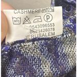 Jerusalem Paisley Scarf Shawl Wrap Womens One Size Blue Black Cashmere Blend Photo 4