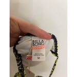 Billabong  Bikini Womens Medium Neon Yellow Leopard Print Triangle Top NWT Photo 2