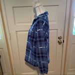 Columbia  Blue Plaid Quarter Zip Fleece Pullover Photo 4