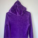 Juicy Couture NWT Purple Velour Hoodie Photo 3