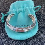 Tiffany & Co. Sterling Silver Nature Leaf Cuff Bangle Bracelet 925 6” Photo 0