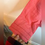 Gerard Darel  Salmon Linen Coastal Button Front Blouse Photo 5