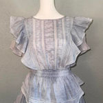 Love Shack Fancy  Natasha Dress Washed Denim Size Small Photo 0