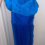 EXPRESS Blue Pleated Maxi Dress Photo 1