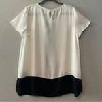 ⭐️I.N. studio white and black colorblock short sleeve blouse size XL Photo 7