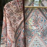 American Rag  Floral Kimono in Pink and Brown S/M Photo 3