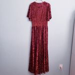 Baltic Born Veronica Rust Floral Velvet Maxi Dress Photo 6