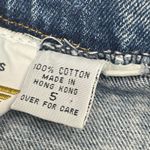 EXPRESS Vintage 80s Limited Acid Wash Fold Over High Waist Jeans Tapered Leg EXP Photo 4