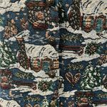 Bobbie & Brooks Vintage 90s Bobbie Brooks Winter Holiday Cabin Snow Tapestry Vest Photo 3