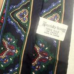 Vintage SPECIALTY HOUSE Pure Silk Scarf Blue Paisley Japan Neck Head Rectangle Photo 2