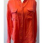 Equipment 100% Silk Slim Signature LS Button Down Blouse Size S Photo 0