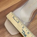 Stuart Weitzman Tia 100 Lucite Wedge PVC Clear Upper/Nude Leather Sandals 7.5B Photo 8