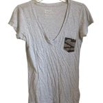 Hurley  Women’s V-Neck T-Shirt size M Grey Photo 0
